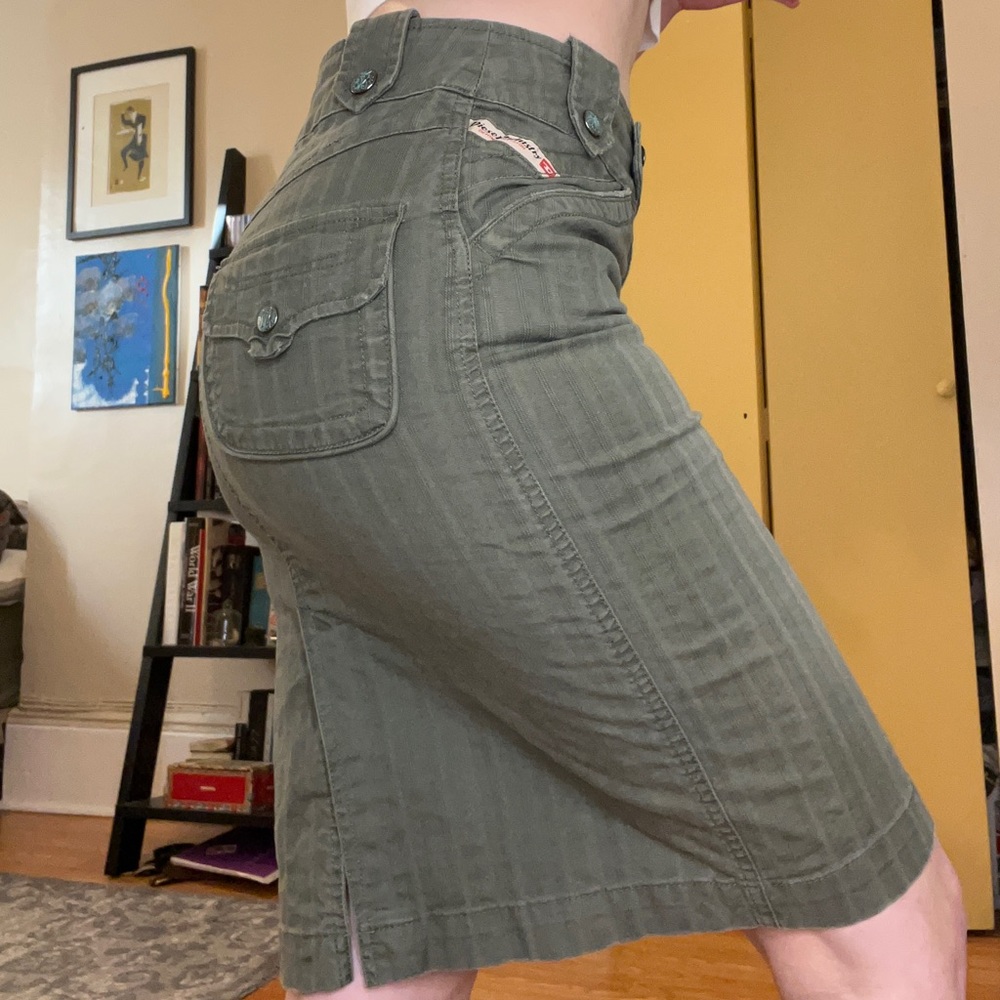 Diesel cargo skirt in camp green